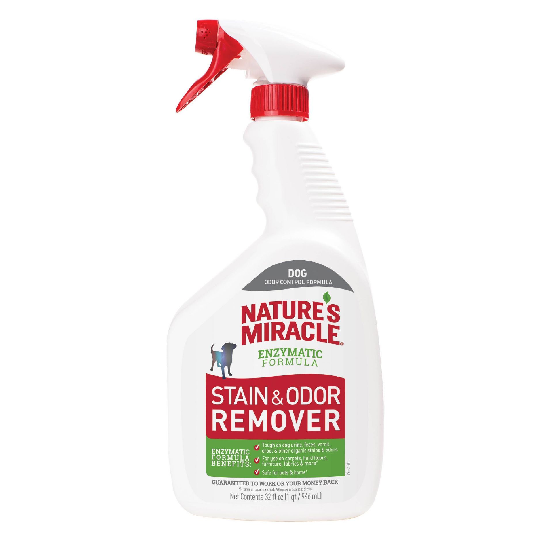 Nature's Miracle Spray Pet Stain and Odor Remover Enzymatic Formula 32 Oz: Multi-Surface Use, Citrus Scent
