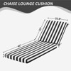 EROMMY Outdoor Chaise Lounge Chair Cushion(set of 2) - 4 of 4