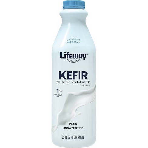 Lifeway Kefir Plain Low Fat Milk Smoothie - 32 fl oz - image 1 of 3