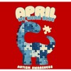Autism Awareness Blue Dino Puzzle Icon  Adult Crew Neck Short Sleeve Tee - 2 of 2
