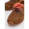 Selena - Cognac Brown Suede Leather Sneakers (Women) ￼￼| Forever & Always Shoes - 2 of 3