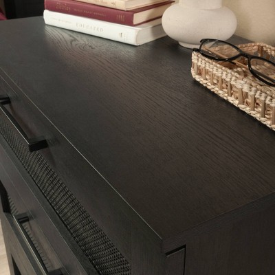 Raven Oak Black Coastal 4-Drawer Vertical Dresser
