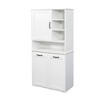 Ridstar 62.99 in. H Multiple Storage Space Laundry Cabinet with Doors and Adjustable Shelf-White - 2 of 4
