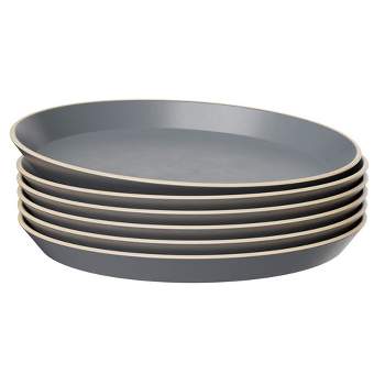 Kook Dinner Plates, Dishwasher & Microwave Safe, Set of 6