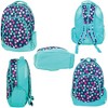 Teal Navy Party Polka Dot Reinforced and Water Resistant Padded Laptop School Backpack - 2 of 3