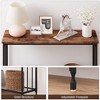 Console Table, Sofa Table, Narrow Entryway Table w/ Shelf Metal Frame, 41.5" Behind Couch Table, Hallway Table for Living Room, Foyer, Bedroom - 3 of 4
