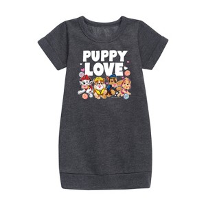 - Paw Patrol - Puppy Luv Graphic Short Sleeve Fleece Dress - 1 of 4