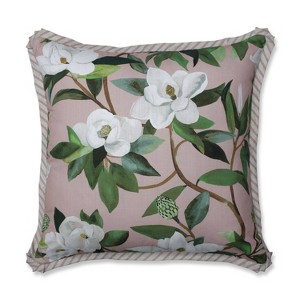 Shelby Rose Oversize Square Floor Pillow - Pillow Perfect, Beige Pink Green