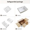 Hrinhom 22.1"W Rectangle Undermount Bathroom Sink Under Counter,Modern Porcelain Basin Sink with Overflow,NO Faucet - 4 of 4