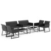 Costway 8 PCS Patio Wicker Furniture Set Outdoor Conversation with Quick-Drying Foam All Weather - 3 of 4