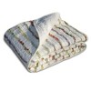 Greenland Home Fashions 50"x60" Bella Ruffle Throw Blanket: Quilted Multicolored Stripe, Cotton Woven, All Ages - 3 of 4