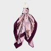 Floral Print Tail Bow Hair Twister - A New Day™ purple/cream - 2 of 3