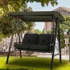 Anybear 2-person black polyester swing chair - 2 of 4
