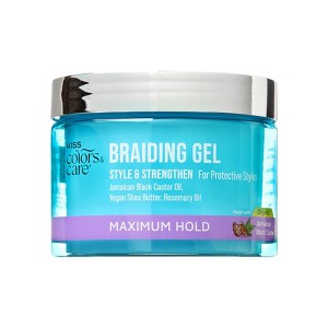 KISS Products Colors & Care Braid Hair Gel - Maximum Hold For Textured Hair - 6oz - 1 of 4