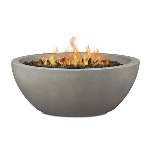 Caro Large Natural Gas Fire Bowl Shade, Large Natural Gas Fire Pit