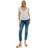Derek Heart Womens Lace Patch Crinkle Top - 4 of 4