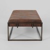 Christopher Knight Home Magdalene Modern Fabric Ottoman Bench Brown: Upholstered Seating, Metal Frame - 4 of 4