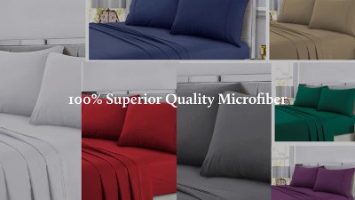 Clay Twin XL Deep Pocket Microfiber Sheet Set