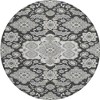 HomeRoots 8' Charcoal Gray And Beige Round Medallion Washable Indoor Outdoor Area Rug - 4 of 4