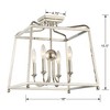 Crystorama Lighting Sylvan 4 - Light Flush Mount in  Polished Nickel - 3 of 4