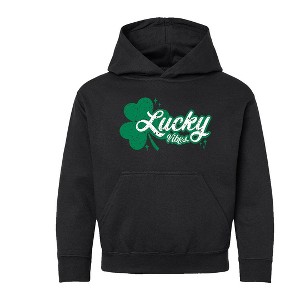 The Juniper Shop Lucky Vibes Clover Youth Graphic Hoodie - 1 of 3