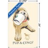 Trends International Jim Baldwin - Pup-a-cino Unframed Wall Poster Prints - 3 of 4