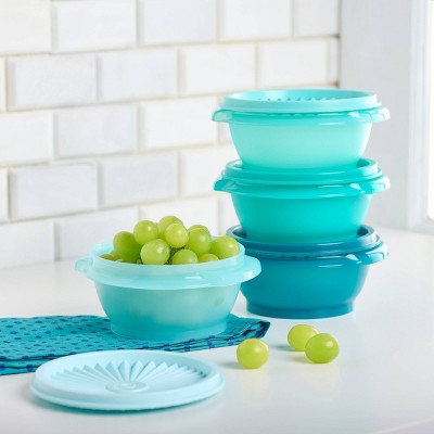 Tupperware 30pc (set of 15) Heritage Food Storage Container Set Teal Green: Stackable, Dishwasher-Safe!!