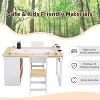 Kids Art Table and 2 Chairs, Craft and Play Activity Table With Storage Bins, Easy to Clean Kids Desk & Chair Set for Playroom - 4 of 4