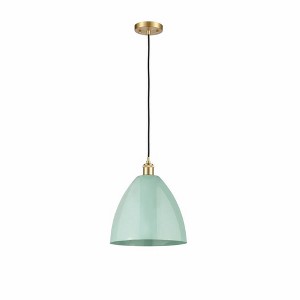 Plymouth Dome - 1 Light Cord Hung Mini Pendant In Industrial Style-14.75 Inches Tall and 12 Inches Wide - 1 of 1