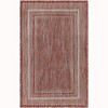 Unique Loom Outdoor Border Soft Border Border Woven Area Rug - 2 of 4