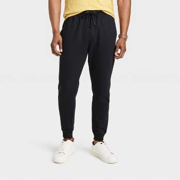 Men's Tapered Fleece Jogger Pants - Goodfellow & Co™ Black XXL