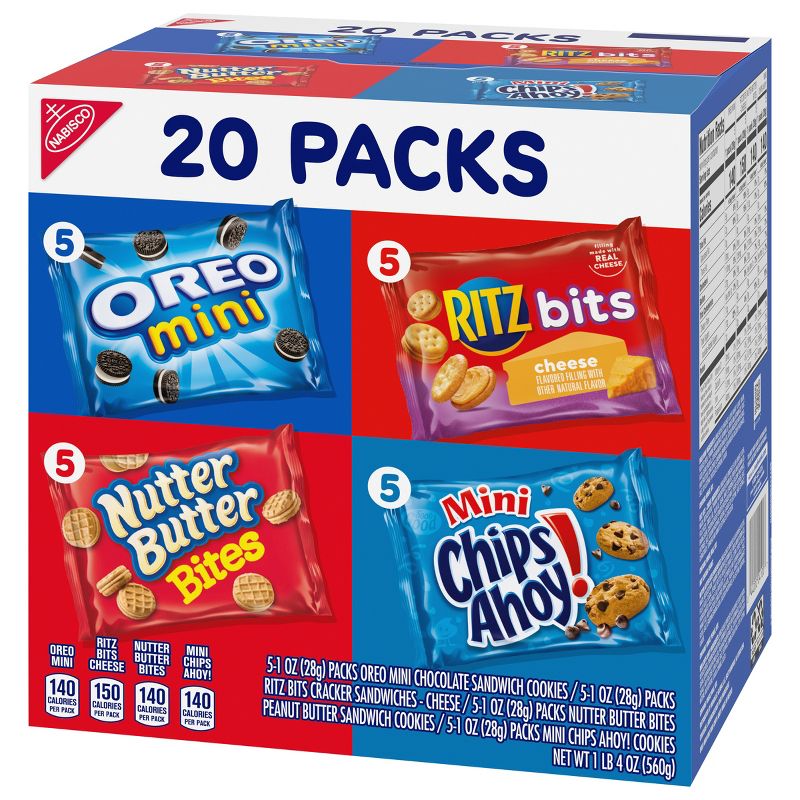 Nabisco Classic Mix Variety Pack With Cookies &#38; Crackers - 20oz /20ct, 6 of 12