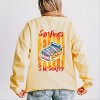 S.W. Smiley Sardines Can - Women's Lightweight Garment Dyed Sweatshirt - 3 of 4