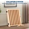 Wooden Freestanding Pet Gate, Dog Fence for Stairs or Doorways, 3/4 Panels Step Over Fence with Support Feet for Hallway, 3 Panel H:24” - 4 of 4