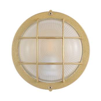 Elson Outdoor Wall Sconce Lights (Set of 2) - Gold - Safavieh.