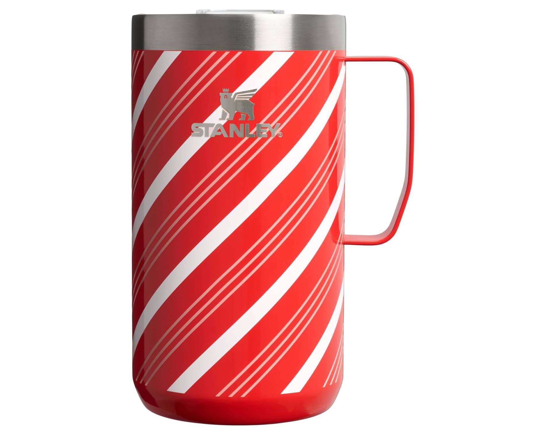 Stanley 24 oz Stainless Steel Everyday Mug Candy Cane Twist