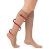 Collections Etc Sheer Non-Binding Non-Run Support Knee Hi Stocking Hosiery, 6 Pack - 3 of 3