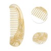 Unique Bargains Floral Half Round Hair Comb 1 Pc - 3 of 4