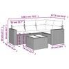 vidaXL Garden Sofa Set Grey PE rattan Large Modular Garden Sofa Set - 3 of 4