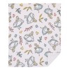 NoJo Disney Alice in Wonderland Light Blue, Pink, Yellow, and White Super Soft Plush Cuddly Plush Baby Blanket - 3 of 4