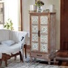 55.12'' Tall Tower Storage Cabinet - Rustic Wood Sideboard Pantry Cabinet with 2 Doors and A Drawer,Versatile Buffet with Storage for Home Decor - 3 of 4