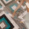 Masada Rugs Masada Rugs, Modern Accent Rug with Geometric Square Pattern - 4 of 4