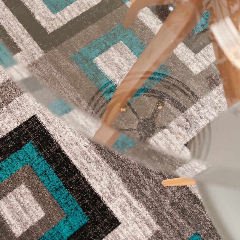 Masada Rugs Masada Rugs, Modern Accent Rug with Geometric Square Pattern, 5 of 11