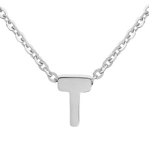 ELYA Women's Polished Initial Stainless Steel Necklace - ELYA - 1 of 4