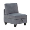 CAVINAS Corduroy Accent Chair with Hidden Storage Under Seat,Modern Upholstered Living Room Chairs,Reading Chairs for Living Room - 2 of 4