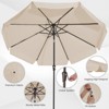 Hyleory 10ft Octagonal Centered Pole Patio Umbrella - Versatile Shade Solution - image 4 of 4