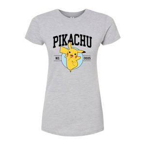 Women's - Pokémon - Pikachu Collegiate Fitted Graphic T-Shirt - 1 of 3
