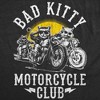 Womens Funny T Shirts Bad Kitty Motorcycle Club Sarcastic Kitten Graphic Novelty Tee for Ladies - Crazy Dog Women's T Shirt For Cat Lovers - 2 of 4