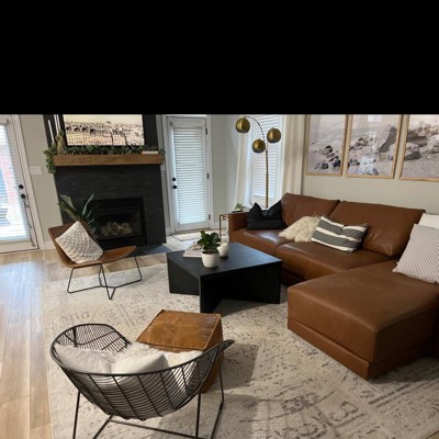River Heights Square Wooden Coffee Table Black - Threshold™ Designed ...