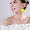 Round Circle Natural Wood Earrings for Women Handmade Big Lightweight Geometric African Retro Earrings - 3 of 4